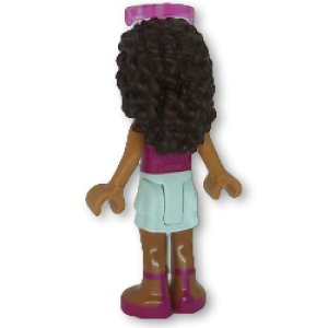 画像3: アンドレア(マジェンタ-ベストトップ・ライトアクア-レイヤードスカートスパンコール) (3)