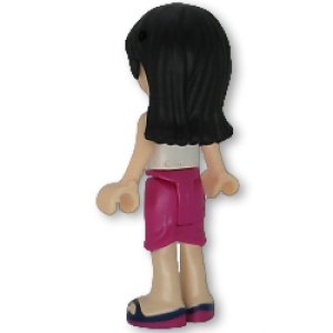 画像2: マヤ(ホワイト-トップ・マジェンタ-ラップスカート) (2)