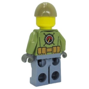 画像2: ボルケーノ・エクスプローラー ベルト&ラジオ付きシャツ・ダークタンキャップ・無精ひげ (2)