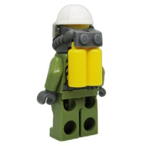 画像2: ボルケーノ・エクスプローラー ワーカー・ハーネス付きスーツエアタンク汗 (2)