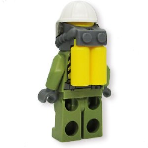 画像2: ボルケーノ・エクスプローラー　ワーカー・ハーネス付きスーツエアタンク・フィメール (2)