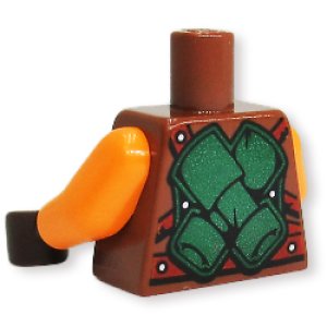 画像2: トルソー(ニンジャゴーグリーンアーマー/ベルト・スカルパターン) (2)