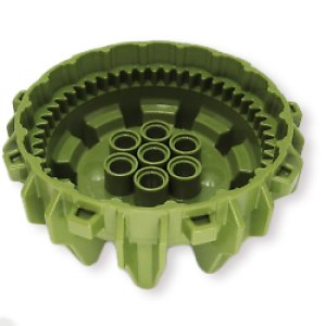 画像2: ハードホイール・クリート/スモールフランジ(オリーブグリーン) (2)