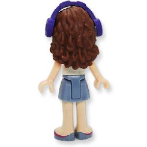 画像2: オリビア(サンドブルー スカート・ホワイトワンショルダートップ/ヘッドフォン) (2)