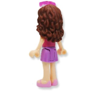 画像2: オリビア(ミディアムラベンダースカート・ダークピンクトップ/ハート・サングラス) (2)