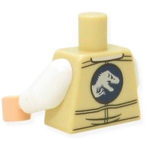 画像2: トルソー（ベスト タン・IDバッジ・ディノ バックプリント） (2)