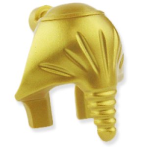 画像2: マミー ヘッドドレス(メタリックゴールド/ダークレッド ライン) (2)