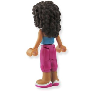 画像2: アンドレア（マジェンタクロップド トラウザーズ・ミディアムアジュールトップ/ホワイト トリム） (2)