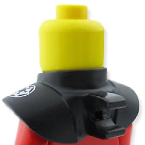 画像2: ネックプロテクター ショルダーパッド・バッククリップ（ブラック・SWロゴ） (2)