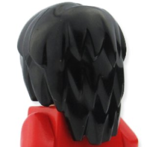 画像2: ヘア23-003(ブラック・シルバーメッシュ) (2)