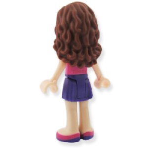 画像2: オリビア(ダークピンクハート-トップ・ダークパープル-スカート) (2)