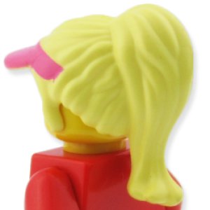 画像2: ヘア(ブライトライトイエロー・サンバイザー ダークピンク) (2)