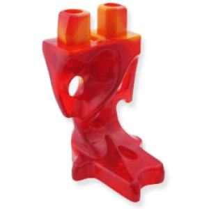 画像2: ゴースト・ローワーボディ(トランスレッド/マーブルオレンジ) (2)