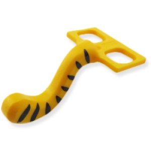 画像2: キャットテールコスチューム(ブライトライトオレンジ・タイガー) (2)