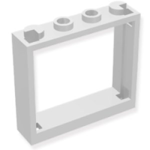 窓枠1x4x3　シャッター受け無し（ホワイト）