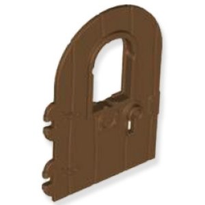 アーチ型鍵穴ドア1x4x6（ブラウン）