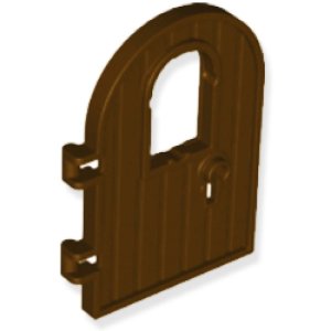 アーチ型鍵穴ドア1x4x6・TYPE2（レディッシュブラウン）