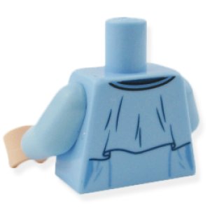 画像2: トルソー（ブライトライトブルー・ボウタイ・ロングカラーフリル） (2)