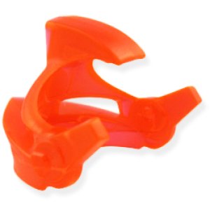 画像2: バイザー・アイスリット（トランスネオンオレンジ） (2)