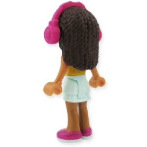 画像2: アンドレア(ライトアクア スカート・ブライトライトオレンジ トップ・ヘッドフォン) (2)