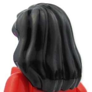 画像2: ヘア13-012(ブラック/マジェンタ メッシュ) (2)