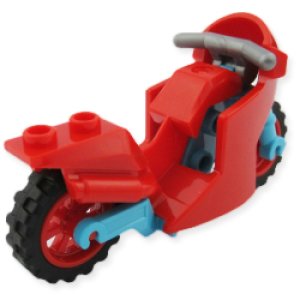 画像2: スポーツバイク（レッド/ミディアムアジュール） (2)