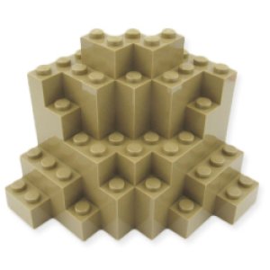 岩壁8x8x6（ダークタン）