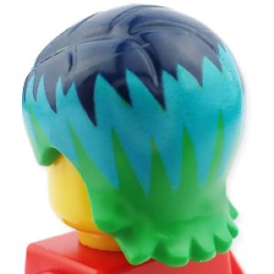 画像2: ヘア243(ブライトグリーン/ライトブルー/ダークブルー) (2)