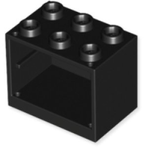 コンテナ・カップボード/ホロースタッド2x3x2（ブラック）