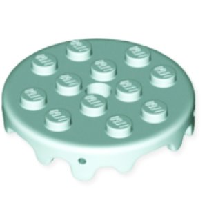 フロスティング4x4ケーキ（ライトアクア）