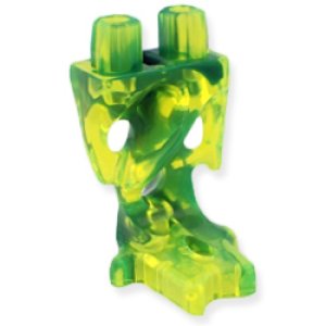 画像2: ゴースト・ローワーボディ（トランスネオングリーン/マーブルトランスダークブルー） (2)