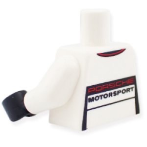 画像2: トルソー（レーススーツ ホワイト・PORSCHE MOTORSPORT Mobil 1） (2)