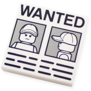 2x2タイル（WANTED Minifig・2）