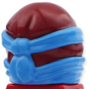画像2: 忍者頭巾（ダークレッド/ダークアジュール・ニャー） (2)