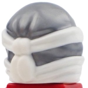 画像2: 忍者頭巾(フラットシルバー/ホワイト・ゼン) (2)