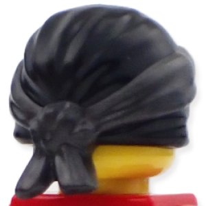 画像2: 忍者帽・鉢巻(ブラック/パールダークグレー・アジアン文字) (2)