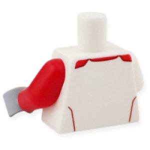 画像2: トルソー(レーススーツ ホワイト/レッド ストライプ・フェラーリ) (2)