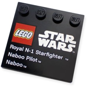 4x4タイル・エッジ スタッド（Star Wars Royal N-1 Starfighter Naboo Pilot Naboo）