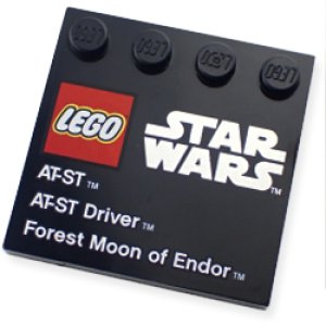4x4タイル・エッジ スタッド（Star Wars AT-ST AT-ST Driver Forest Moon of Endor）