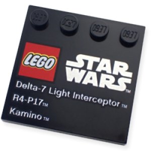 4x4タイル・エッジ スタッド（Star Wars Delta-7 Light Interceptor R4-P17 Kamino）