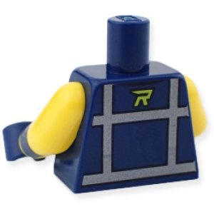 画像2: トルソー(セーフティベスト ダークブルー・リフレクティブ クロス・Rロゴ) (2)