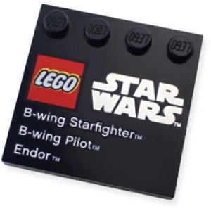 4x4タイル・エッジ スタッド（Star Wars B-wing Starfighter B-wing Pilot Endor）