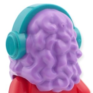 画像2: ヘア（ミディアムラベンダー・ヘッドホン ダークターコイズ） (2)