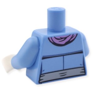 画像2: トルソー（コート ミディアムブルー・ライトパープルスカーフ） (2)