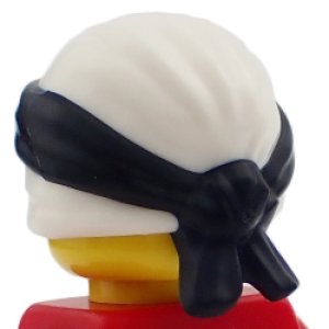 画像2: 忍者帽・鉢巻（ホワイト/ブラック・アジアン文字） (2)