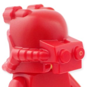 画像2: 2ヘッドランプ・ディープ・ダイバー ヘルメット(レッド) (2)