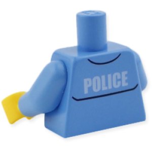 画像2: トルソー(ポリス・ミディアムブルー シャツ・ゴールドバッチ・POLICE バックプリント) (2)