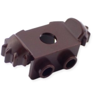 画像2: ショルダーガード・TYPE2・フロント1バック2スタッド（ダークブラウン） (2)