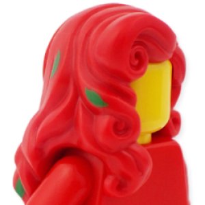 画像2: ヘア118(レッド・ホワイト ローズ/葉) (2)