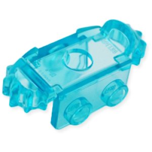 画像2: ショルダーガード・TYPE2・フロント1バック2スタッド(トランスライトブルー) (2)